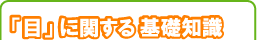 目に関する基礎知識